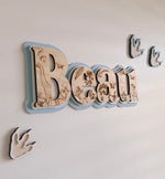 Load image into Gallery viewer, Etched Dino Triple Layer Signage SMALL Door Sign
