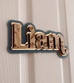 Load image into Gallery viewer, Etched Dino Triple Layer Signage SMALL Door Sign
