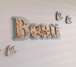 Load image into Gallery viewer, Etched Dino Triple Layer Signage SMALL Door Sign
