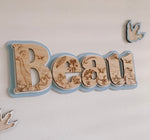 Load image into Gallery viewer, Etched Dino Triple Layer Signage SMALL Door Sign
